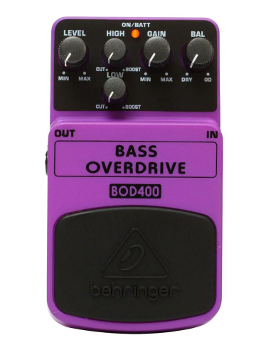 Pedal De Baixo Overdrive Behringer Bod-400