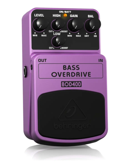 Pedal De Baixo Overdrive Behringer Bod-400