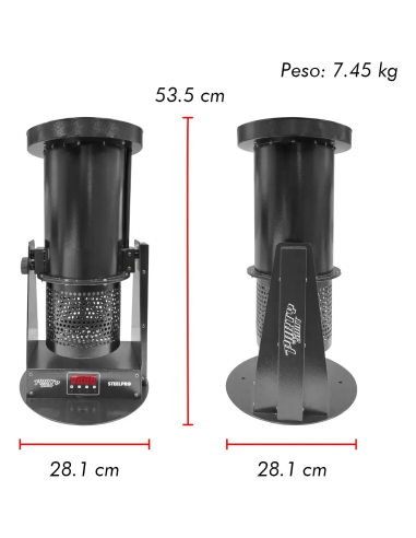 Maquina De Confeti Profesional 12led Rgb Party Shot Steelpro