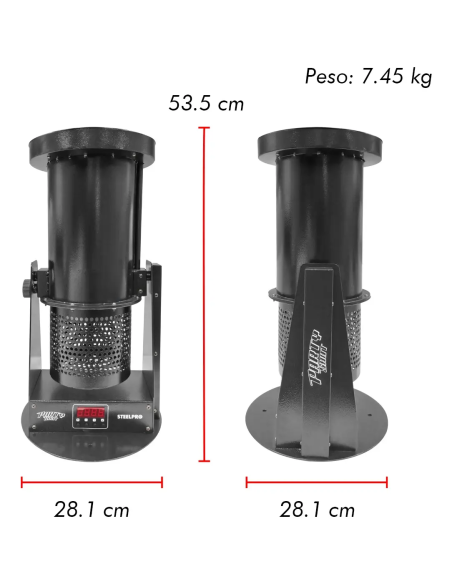 Maquina De Confeti Profesional 12led Rgb Party Shot Steelpro