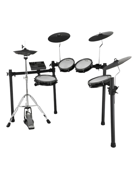 Batería Electrónica Drumco Mercury II con 9 Pads y Pedal de Bombo Color Negro