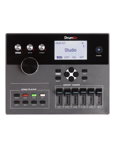 Batería Electrónica Drumco Mercury II con 9 Pads y Pedal de Bombo Color Negro