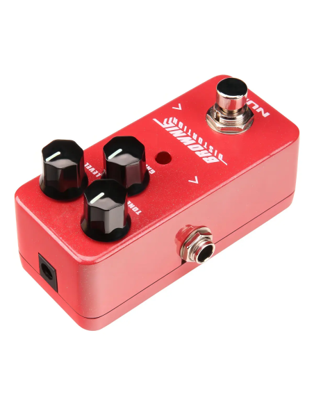 Pedal Distorsión NUX Brownie NDS-2 Para Guitarra Eléctrica Rojo