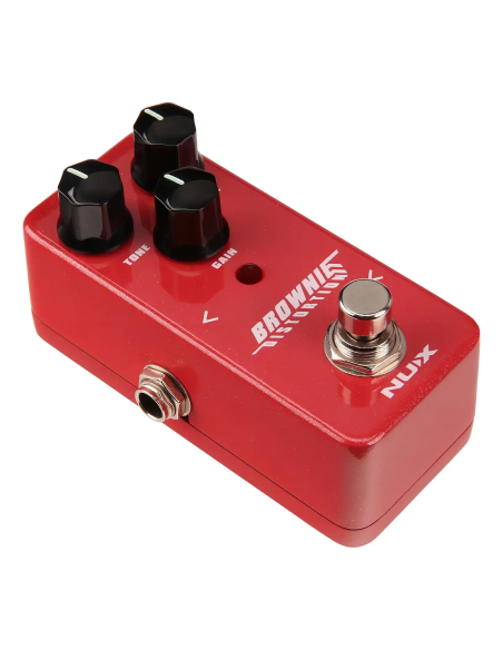 Pedal Distorsión NUX Brownie NDS-2 Para Guitarra Eléctrica Rojo