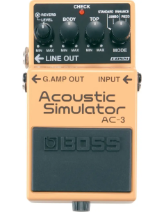 Pedal De Guitarra Ac-3 Acustic Simulator - Ac3 Boss Cor Laranja-claro