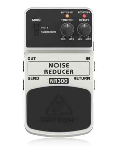 Pedal reductor de ruido Behringer Nr300 para guitarra, color blanco