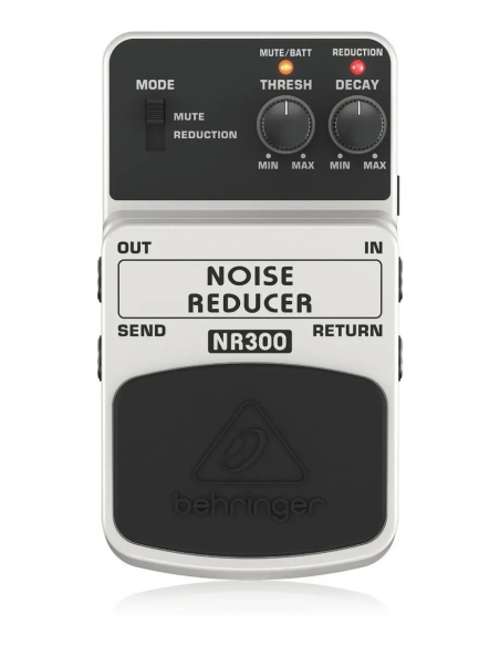 Pedal reductor de ruido Behringer Nr300 para guitarra, color blanco