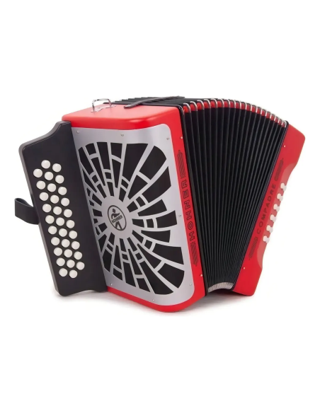 Acordeón Diatónico Hohner A48441 31 Botones Rojo