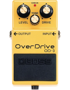 Pedal de efecto Boss OverDrive OD-3 amarillo 2